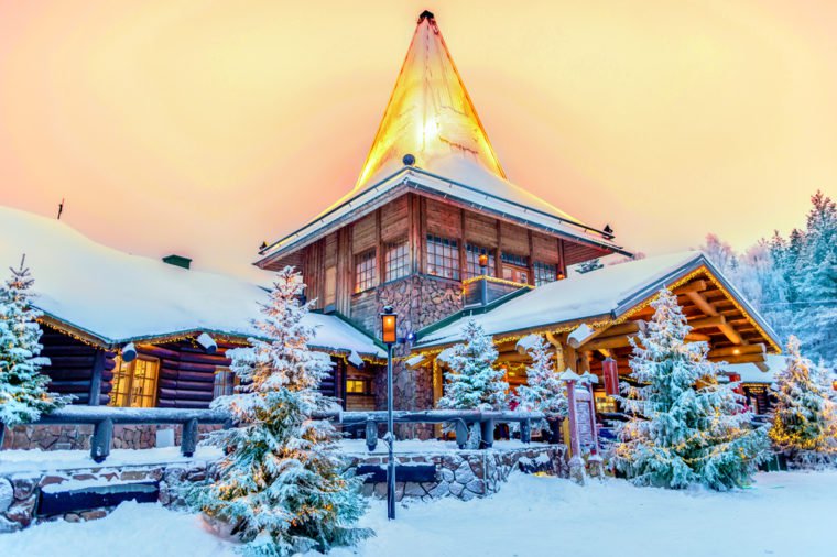 Santa claus village lapland finland