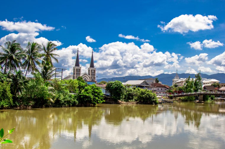 Chanthaburi waterfront community.