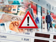 Airport exchange rates reach SHOCKING new lows – with some offering just 90 cents