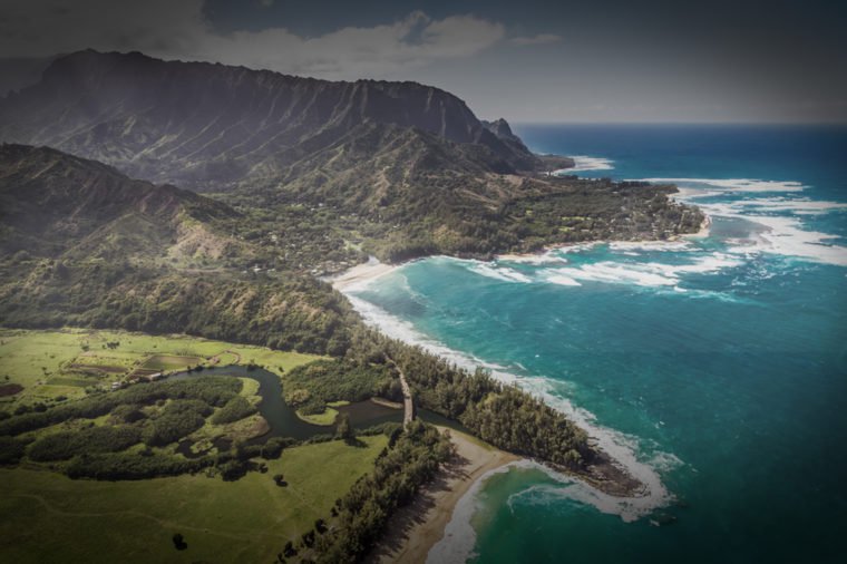 Helicopter tour of Kauai, Hawaii