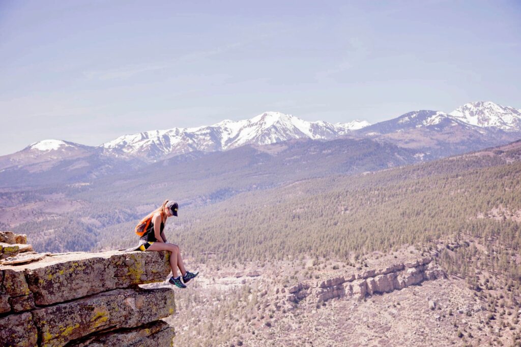 women hiking in colorado